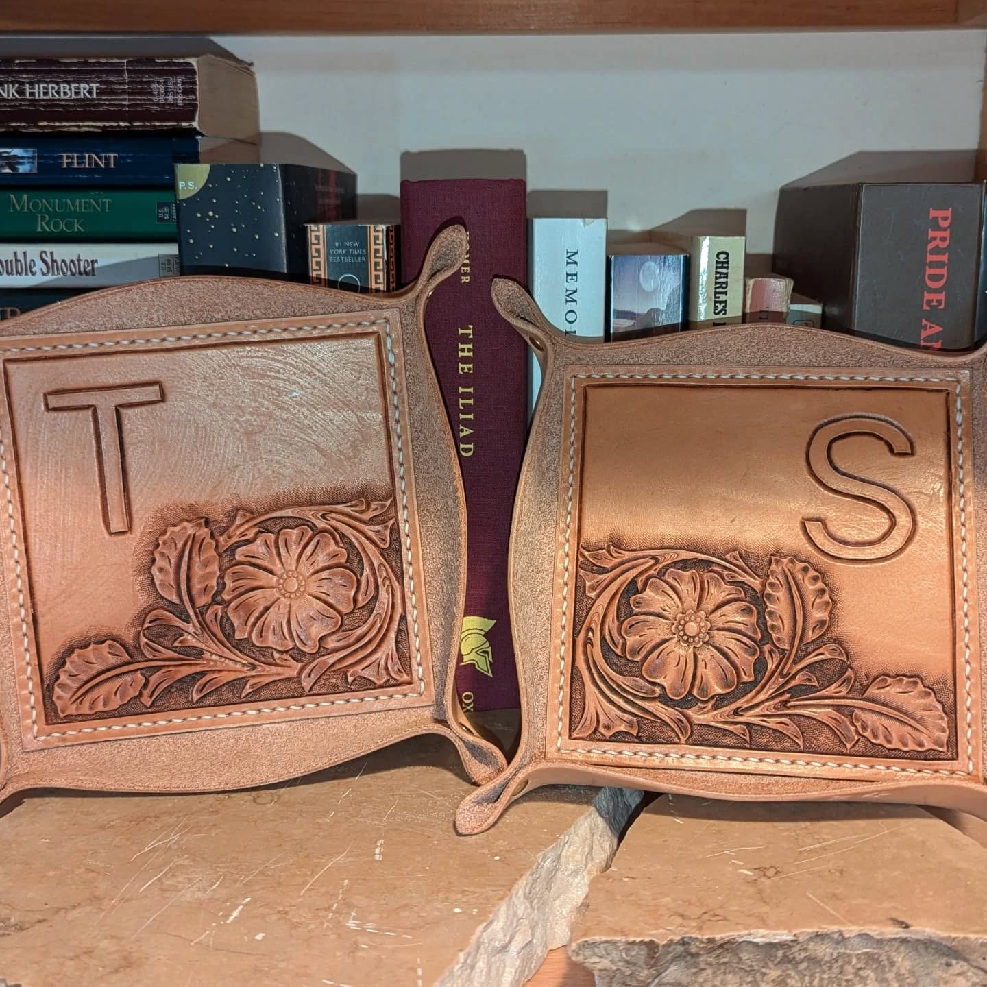 My brother got married a couple of months ago and I finally found the time to make His and Hers valet trays with their first initials. I'm so…